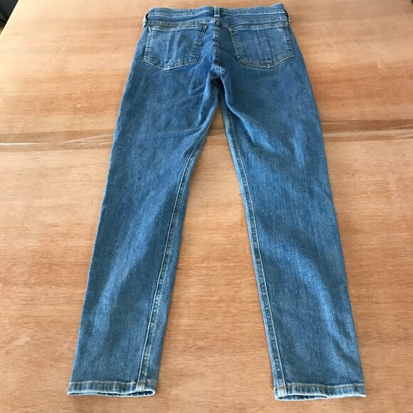 Rag & Bone Nina High Rise Ankle Skinny Jeans Women 26 Blue Button Fly Stretch - Picture 2 of 14